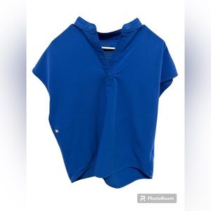 Figs Rafaela Oversized Scrub Top ROYAL BLUE xxs